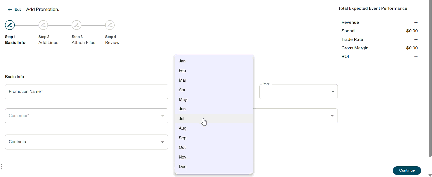 Old UI Promotion dates - PROMO UPLOAD